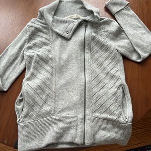 Grey Athleta zip sweater